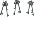thumbnail image 4 of Decorative 4 Piece Lock and Key Set Wall Accent, Antique Silver- Saltoro Sherpi, 4 of 5