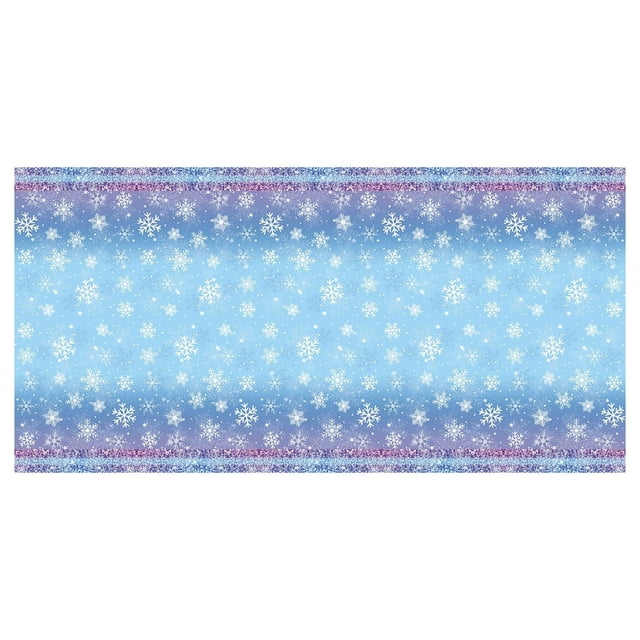 HLONK Nappe Jetable - Nappe en PVC Imprimé de Noël pour Fêtes Décorations de Table Festives et Réunions de Vacances