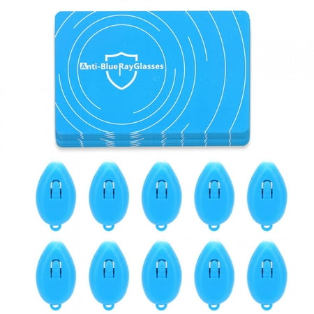 OTVIAP 10 Set Professional Anti-Blue Light Test Detection Card Blue Light Generator Card,Eyeglasses Anti-Blue Light Test,Anti-Blue Light Test