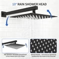 thumbnail image 2 of Atilioo Shower Faucet Set, 10" High Pressure Rain Shower Head with Handheld Spray, Wall Mounted, Adjustable Temperature, Rough-in Valve Body and Trim Kit, 2 of 10