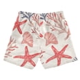 thumbnail image 7 of FORMRS Boys Swim Trunks Quick Dry Mesh Liner Boardshorts Sizes XS-XL, Starfish Seashell, 7 of 7