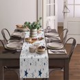 thumbnail image 3 of Christmas Blue Snowflake Texture Table Runner ration Home r Dinner Table ration Table r, 3 of 5