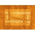 thumbnail image 1 of Ahgly Company Indoor Rectangle Abstract Yellow Modern Area Rugs, 3' x 5', 1 of 4