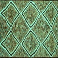 thumbnail image 1 of Ahgly Company Indoor Square Abstract Turquoise Blue Contemporary Area Rugs, 7' Square, 1 of 4
