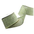 thumbnail image 2 of 1.57In Width 177.17In Length Burlap Wired Ribbon, Burlap Ribbon Mesh Ribbon For Crafts,Gift Wrapping, Christmas Ribbon, Wired Christmas Ribbon Wreath Making Supplies For Handmade Bows, 2 of 6