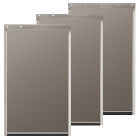 3 Pack Large Dog Door Replacement Flap with Screws, Doggie Door Replacement Flaps Compatible with PAC11-11039, Measures 10 1/8" X 16 7/8", Weather Resistant and Easy to Install
