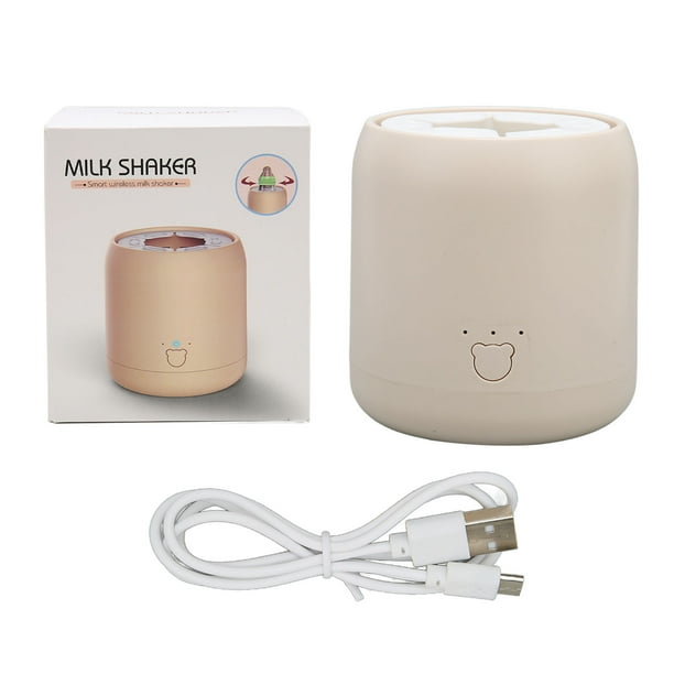 Coctelera de biberón de leche para bebé, batidora de leche portátil con carga USB automática, de poco ruido, manos libres, para bebé