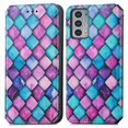 thumbnail image 2 of Compatible With Motorola Moto Edge 20 Case Colorful Wallet Card Slot Pu Leather Kickstand Magnetic Rfid Blocking Cover, 2 of 3