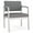 Graphite-Casti, variant on Lesro Lenox Steel Fabric Oversize Waiting Room Guest Chair in Silver/Open House Navy