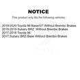 thumbnail image 2 of Transit Auto Front Rear Hub Bearings Assembly Coated Disc Brake Rotors and Ceramic Pads Kit (10Pc) for Car Toyota 86 Subaru BRZ - Left Right Side (Driver Passenger) KBB-114728, 2 of 11