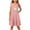 Pink, variant on AUNVITO 2025 Easter Children Clothing Toddler Girls Dress Summer Ruffle Sleeve Sundress Outfit for Kids 4-14T