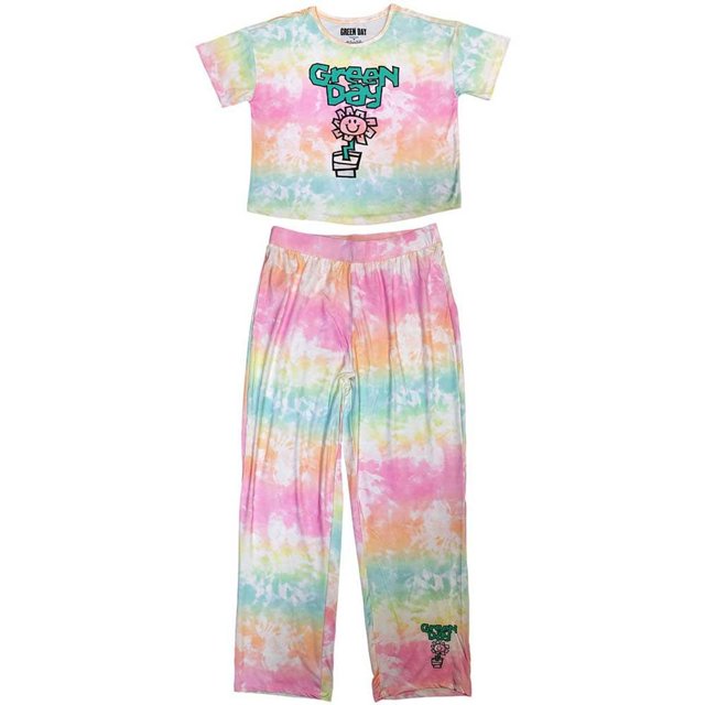 Green Day Womens Flower Pot Pyjama Set