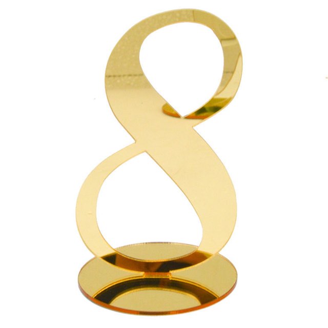 Numéro de Table de Mariage avec Support Base Acrylique Or Argent Signe de Table Carte de Siège