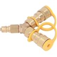 thumbnail image 4 of 3/8 'Y Splitter Separatorteile Sturdy Wearresistant Gas Quickconnect Adapter for Indoor Fireplaces Terrace Heating, 4 of 5