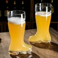 thumbnail image 5 of Sylvtty Large Capacity Beer Mug Transparent Design Funny Boot Shape Easy to Clean Dishwasher Safe Beer Cup Party Decoration, 5 of 6