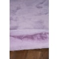 thumbnail image 5 of Linon Maven Faux Rabbit Lavender 3' X 5' Rectangle Area Rug RUGFR1035, 5 of 6