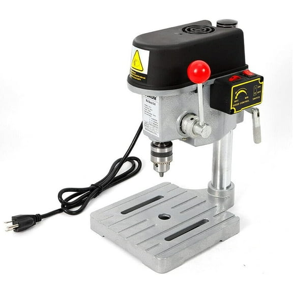 Mini Bench Drill Press, 340W Portable Drill Workbench, Light-Duty DIY Craft Drilling Repair Tool Expanding Drilling Machine Pressed-in Chuck 1-10mm