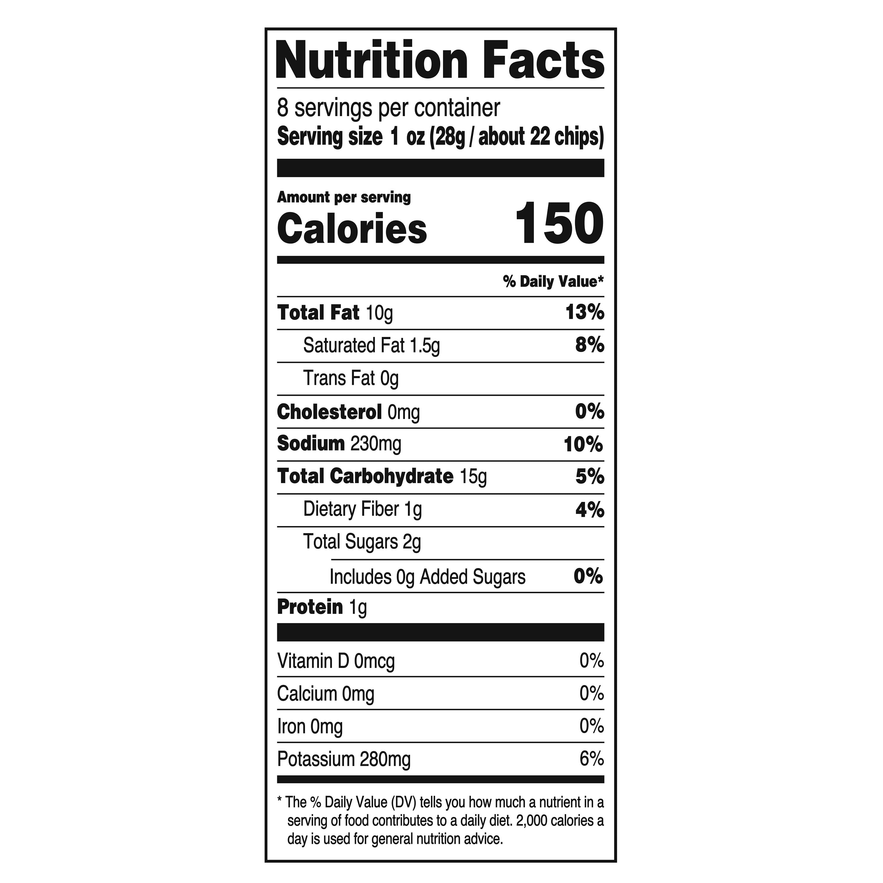 Great Value Queso Rippled Potato Chips, 8 oz