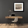 thumbnail image 4 of David Cox 23x20 Black Modern Framed Museum Art Print Titled - Fishermen Drawing a Net (ca. 1820), 4 of 5