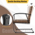 thumbnail image 3 of Topcobe 3 Pieces Patio Furniture Set, Patio Rattan Coffee Table Set with Quick Dry Lumbar Pillows, 3 of 7