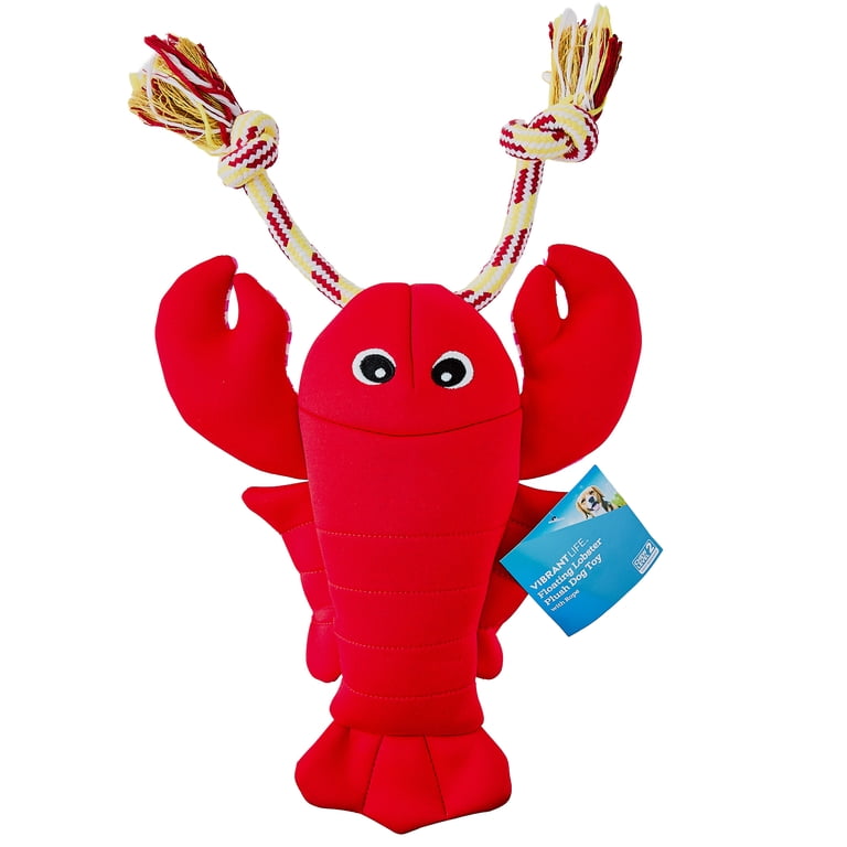 Vibrant Life Summer Floating Red Lobster Dog Toy photo 4