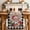 DarkRed Black, variant on Christmas Table Runner 48 Inches Long Farmhouse Dress Scarves, Winter Santa Claus Poinsettia Wooden Grain Dining Tablerunner for Coffee Table/Kitchen Island/Party Décor, 13" x 48"