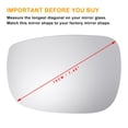 thumbnail image 3 of Reemplazo de vidrio de espejo retrovisor calefaccionado blanco del lado del conductor izquierdo de Unique Bargains, se adapta a MAZDA CX5 2017-2023, 3 of 6