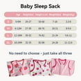 thumbnail image 6 of Baby Sleep Sack 18-24 Months 100% Cotton Baby Wearable Blanket 2-Way Zipper Breathable Lightweight Unisex Sleeping Bag 0.5 Tog Toddler Sleep Sack (3 Pack), 6 of 7