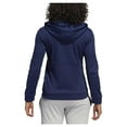 thumbnail image 2 of Adidas Women's TI FZ Full-Zip Jacket, Moisture Wicking - Navy Blue/White (XS), 2 of 4