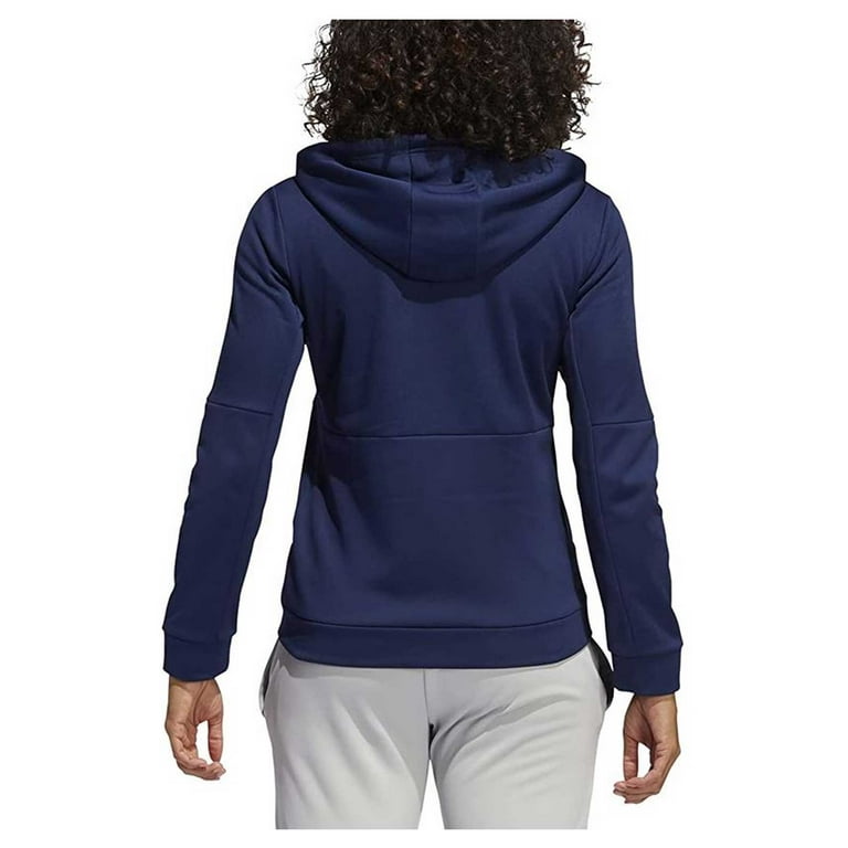 Adidas Women s TI FZ Full Zip Jacket Moisture Wicking Navy Blue White M Walmart