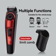 thumbnail image 3 of YSTIANN Men's Electric Shaver - Multi-Functional Body Hair Trimmer with Adjustable Length via Rotating Guide Combs - Electric Razor & Hair Clipper, Ideal Gift for Lover & Father WJ85-2857, 3 of 7