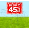 thumbnail image 1 of Sale Up To 45% Off (18" x 24") Yard Sign, Includes Metal Step Stake, 1 of 6