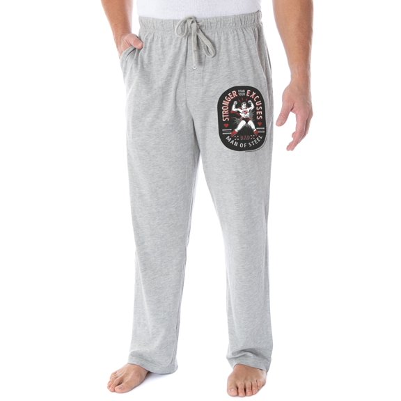 DC Comics Mens' Superman Man of Steel Father's Day Loungewear Pajama Pants