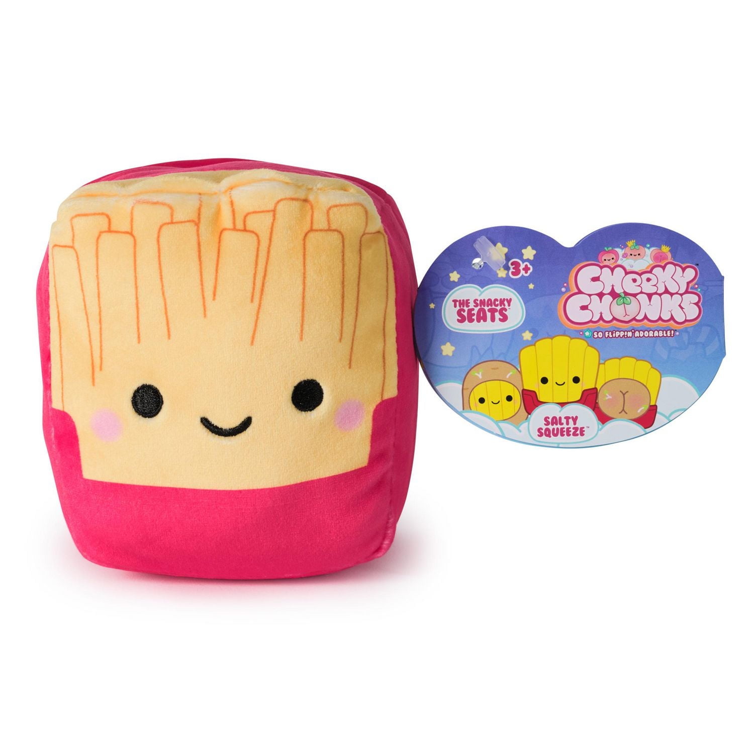 Cheeky Chonks Salty Squeeze Reversible Plush, Food Plushies, Plush
