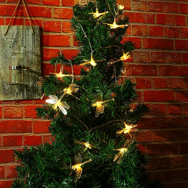 20LED Battery Fairy Lights, 9.8Ft Battery Christmas Tree Decorations Lights Battery Operated Romatic Fairy Night Mood Light for Bedroom Christmas New Year Party