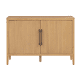 thumbnail image 4 of Hassch Farmhouse Buffet Sideboard Cabinet, Storage Cabinet with 2 Doors, Accent Cabinet for Dining Room, Kitchen, Living Room, Natural, 4 of 10