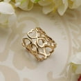 thumbnail image 3 of KLKCMS Love Mini Heart Shape Silk Chiffon Scarf Clip Shawl Clasp Golden/, 3 of 9