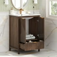 thumbnail image 2 of WGYPRIME 24" Bathroom Vanity with Sink, Modern Bathroom Vanity with 2 Door and Drawer, Single Sink Bathroom Vanity Combo with Large Storage Space Pine Legs & Soft Close Hinges, 2 of 19
