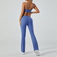 thumbnail image 4 of DHFJKG High Waist Flare Yoga Pants Women Breathable V Cross Bootcut Bell Bottoms Trousers For Gym Workout, 4 of 6