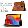 thumbnail image 2 of Case for Galaxy Tab A 10.5 2018 T590 T595, PU Leather Flip Case with Credit Card Slot Auto Sleep/Wake Kickstand Shockproof Full Body Ptotective for Galaxy Tab A 10.5-Inch Tablet, Brown, 2 of 10