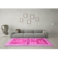 thumbnail image 3 of Ahgly Company Indoor Round Animal Pink Traditional Area Rugs, 7' Round, 3 of 4