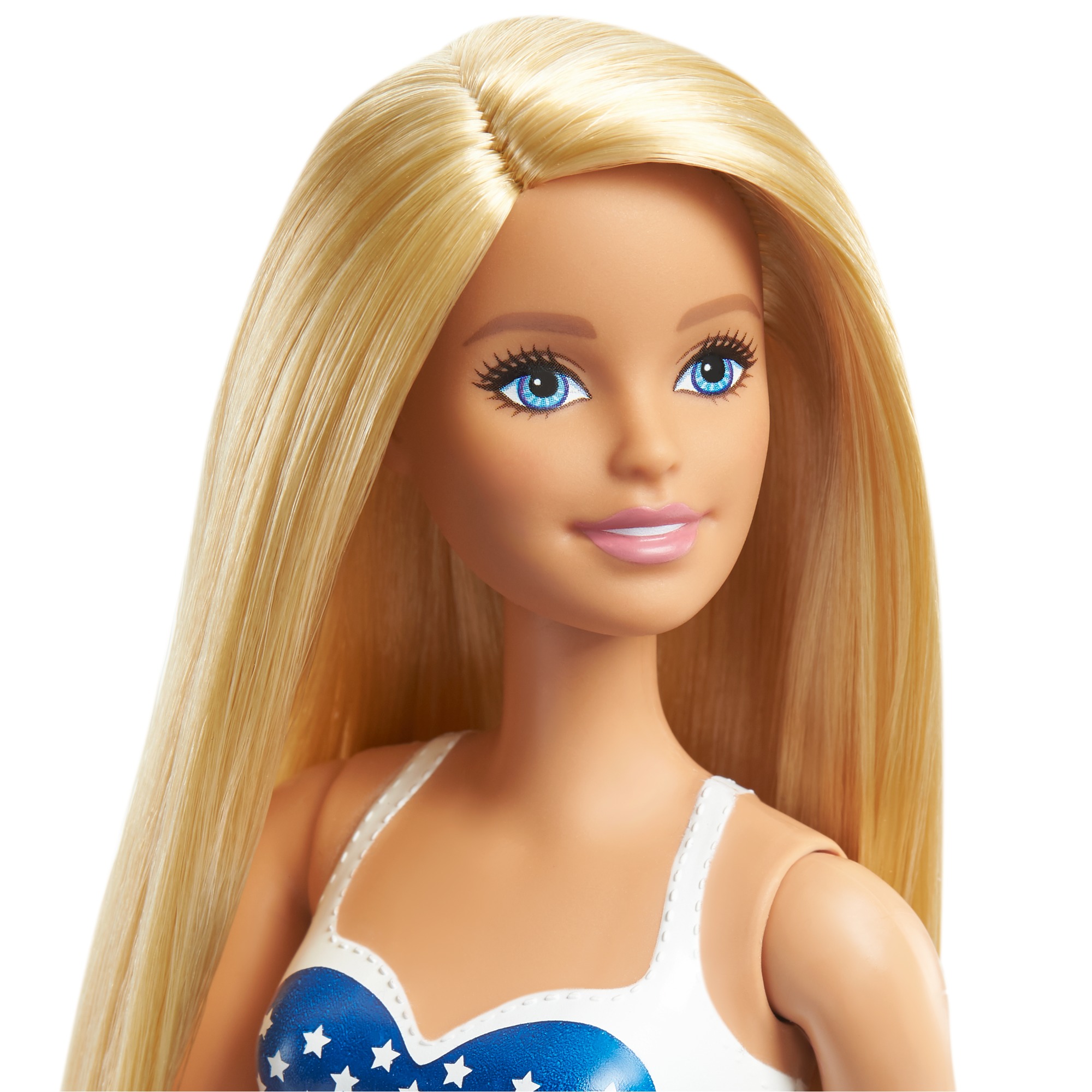Barbie Swimsuit Beach Doll with Blonde Hair & American Flag Suit - image 3 of 5
