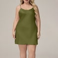 thumbnail image 5 of Ruimatai Women's Plus Size Satin Slip Dresses Spaghetti Strap Loose Fit Loungewear Nightgown for Summer Home Wear, 5 of 7