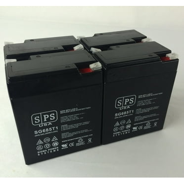 SPS Brand 6V 8.5Ah Replacement Battery (SG0685T1) for SureLites 12V1000 (4 pack)