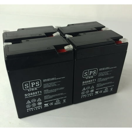 Image of SPS Brand 6V 8.5Ah Replacement Battery (SG0685T1) for Siemens GAMMA CAMERA LEM (4 pack)