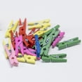 thumbnail image 6 of BAZIC Clothes Pin Mini 1", Colored Wood Clothespins (50/Pack), 2-Packs, 6 of 7