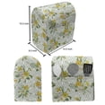 thumbnail image 4 of Watercolor Stand Mixer Cover, Diamond Pattern Blooming Floral Arrangement Petals and Leaves, Kitchen Appliance Organizer Bag Cover with Pockets, 5 Quarts, Pale Green Yellow White, by Ambesonne, 4 of 4