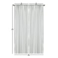 thumbnail image 4 of Ambesonne Aqua Curtains, Diagonal Parallel Lines, Pair of 28"x95", Mint Green White, 4 of 5