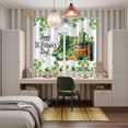 thumbnail image 4 of St. Patrick's Day Kitchen Curtains Window Panels, Lucky Shamrocks Boots Books Green Plants Insulated Window Treatment Curtain, Grommet Curtains for Bedroom/Living Room/Bathroom, 2 Piece 42"Wx63"L, 4 of 8