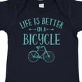 thumbnail image 4 of Inktastic Life's Better on a Bicycle Girls Baby Bodysuit, 4 of 5